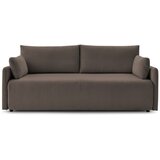 Bobochic Paris Rjava raztegljiva sedežna garnitura iz rebrastega žameta 211 cm Marcel – Cene