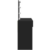 vidaXL Toaletni stolić s LED svjetlima crni 100 x 40 x 130 cm | shoptok.hr