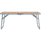vidaXL Zložljiva miza za kampiranje rjava iz aluminija 60x40 cm | Shoptok.si
