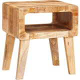 vidaXL Konec mize s polico 40 x 32 x 46 cm trden mangov les | Shoptok.si