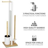 Wenko 26214100 - WC komplet RIVALTA 18x70 cm braon/bela | Eponuda.com
