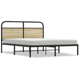 Maison Chic Posteljni okvir - Dvoposteljna postelja - Zakonska postelja brez vzmetnice 150x200 cm sonoma hrast inž. les-J10922, (21762482) Cene