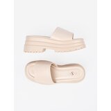 SEASTAR Platform flip-flops light beige | Shoptok.si