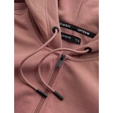 Ombre BASIC men's unbuttoned cotton sweatshirt - dark pink | Eponuda.ba