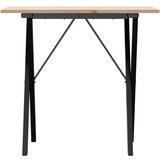 vidaXL Blagovaonski stol X-oblika 80x50x75 cm od borovine i željeza | shoptok.hr