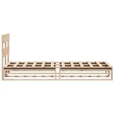 vidaXL Okvir kreveta bez madraca 90 x 190 cm od masivne borovine | shoptok.hr