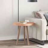 vidaXL Nepremična površina Svetlo rjava Ø 50 x 4 cm Trda hrastovina | Shoptok.si