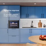 Klarstein Illuminosa vgradni hladilnik za vino | Moderno | UV-zaščita | 61 litrov | 19 steklenic | 60 cm | Shoptok.si