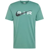 Nike Sportswear Majica 'AIR' žad / črna / bela