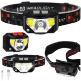  Podesiva LED naglavna lampa sa senzorom i 6 načina osvjetljenja | shoptok.hr