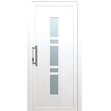  PVC vhodna vrata K017 bela 110 cm x 210 cm levo | Shoptok.si
