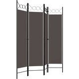vidaXL Sobna pregrada s 4 panela antracit 160 x 180 cm | shoptok.hr