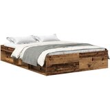 Maison Chic Posteljni okvir - Dvoposteljna postelja - Zakonska postelja brez vzmetnice star les 120x190 cm-J12415, (21773349) | Shoptok.si