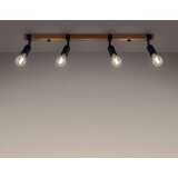  Sollux SL.1298 - ZUCA spot svetiljka 4xE27/15W/230V crna | Eponuda.com