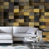  Tapeta - Wooden cubes 100x70 Cijene