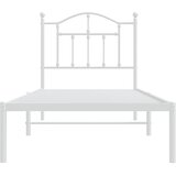  Metalni okvir za krevet s uzglavljem bijeli 90 x 190 cm | Eponuda.ba