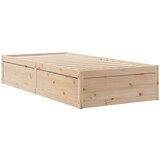 vidaXL Posteljni okvir 75x190 cm trdna borovina, (21216084) Cene