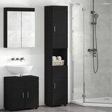  Set ormarića za kupaonicu TULUM Crna 37 x 31,5 x 203 cm | shoptok.hr