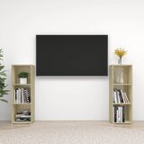 vidaXL TV ormarići 2 kom boja hrasta sonome 107x35x37 cm od iverice Cijene