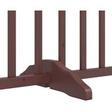 vidaXL Ograda za pse z vrati zložljiva 4 paneli rjava 320cm topolovina | Shoptok.si