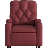  Električni naslonjač na podizanje umjetna koža crvena boja vina | shoptok.hr