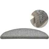  Prostirke za stepenice 15 kom 56x17x3 cm svijetlo sive poluokrugle | shoptok.hr