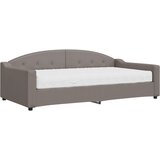  Dnevni krevet s madracem smeđesivi 100 x 200 cm od tkanine | shoptok.hr