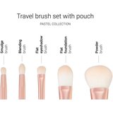 Notino Pastel Collection Travel brush set with pouch putni set kistova s torbicom 1 kom | shoptok.hr
