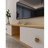 Hanah home tv polica zuzu 150 sapphire oak white | ePonuda.com