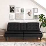 Støraa Crna sklopiva sofa od imitacije kože 191 cm Maine – | shoptok.hr