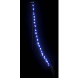 vidaXL LED božično drevesce med 112 LED Modra 511 cm Kovina | Shoptok.si