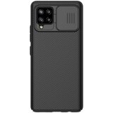 Nillkin CamShield Pro vzdržljiva torbica z zaščitnim ščitnikom za kamero za Samsung Galaxy A42 5G črna | Shoptok.si