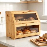 Vilde 229283 - kutija za hleb od bambusa na 2 sprata 39x25x32 cm Cene