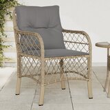 Maison Chic Vrtni stoli - Stol za vrt z blazinami 2 kosa bež poli ratan JS2103, (21877047) | Shoptok.si