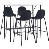  5-dijelni barski set od tkanine crni | shoptok.hr