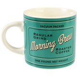 Rex London Kremno belo-turkizna keramična skodelica 350 ml Morning Brew – Cene