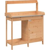  Stol za sadnju s ormarićem 110,5x45x124,5 cm masivna jelovina | shoptok.hr