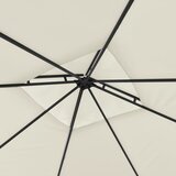  Sjenica s dvostrukim produžnim krovom 3x3x2,75 m krem 180g/m² | shoptok.hr