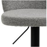 Actona Črn/siv barski stol z nastavljivo višino (višina sedeža 55 cm) Patricia – | Shoptok.si