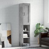 vidaXL Visoka komoda siva betona 34 5x34x180 cm od konstruiranog drva | shoptok.hr