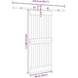 vidaXL Drsna vrata s kompletom vodil 90x210 cm trdna borovina | Shoptok.si