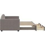  Dnevni krevet na razvlačenje smeđesivi 80 x 200 cm od tkanine | shoptok.hr