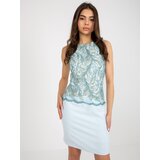 NUMERO Dress-NU-SK-059-2.46-Light Blue | Shoptok.si