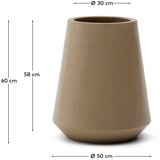 Kave Home Betonska ukrasna tegla za cvijeće ø 50 cm Calun – | shoptok.hr