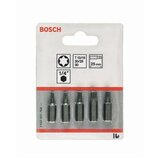 Bosch 5-delni paket bitova odvrtača ekstra tvrdi (Torx®) 2607001768, T 10; T 15; T 20; T 25; T 30; 25 mm Cene