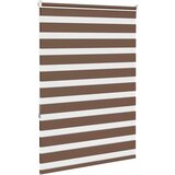 vidaXL zebra senčilo rjave 105x150 cm tkanina širina 100,9cm poliester | Shoptok.si