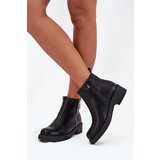 Boto Warm Low Women's Boots With Zircons Black Vionna | Shoptok.si