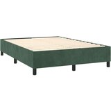  Box spring postelja z vzmetnico temno zelen 140x190 cm žamet, (20900603) | Shoptok.si