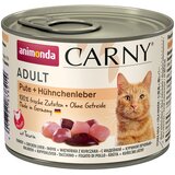 animonda Carny Adult 6 x 200 g - Puran & piščančja jetra Cijene