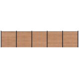 PANEL ograde 5 pcs WPC i aluminij Smeđa | shoptok.hr